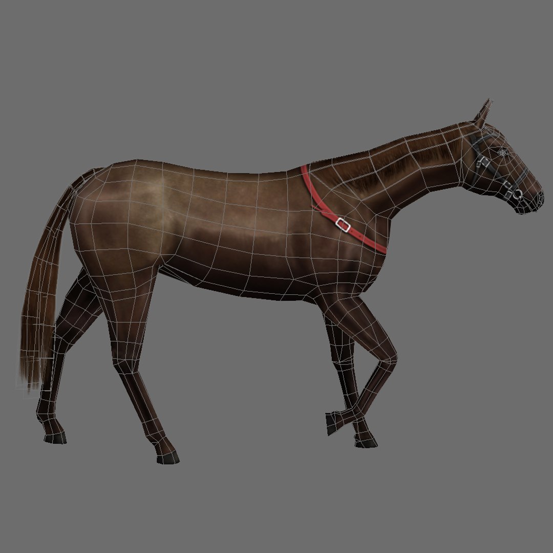 Horse Brown Rigged