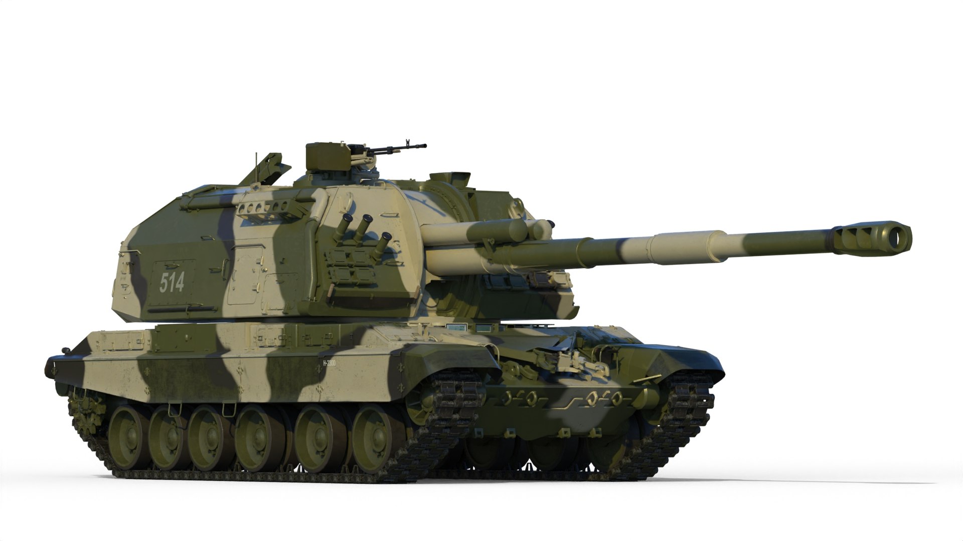 3D Msta-S 2S19 Self-propelled Howitzer - TurboSquid 2263802