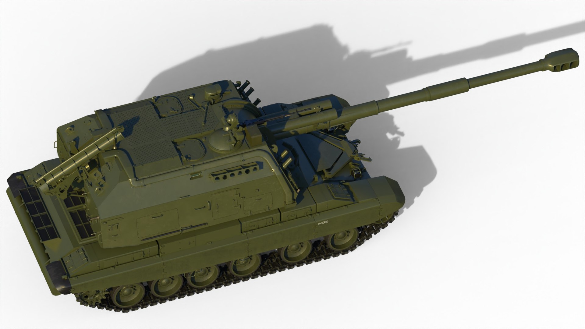 3D Msta-S 2S19 Self-propelled Howitzer - TurboSquid 2263802