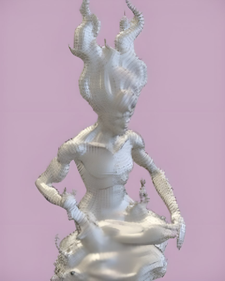 Flame Sentinel - Elemental Fire Being Statue 3D Model - TurboSquid 2297032