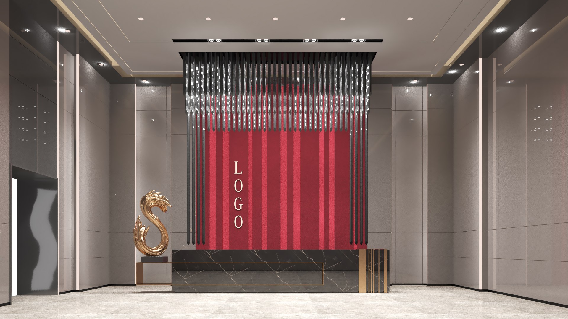Reception Desk 3D Model - TurboSquid 2212146