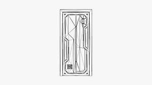 Sci-Fi Access Door - UE4 And UE5 Optimized - Lowpoly 3D model