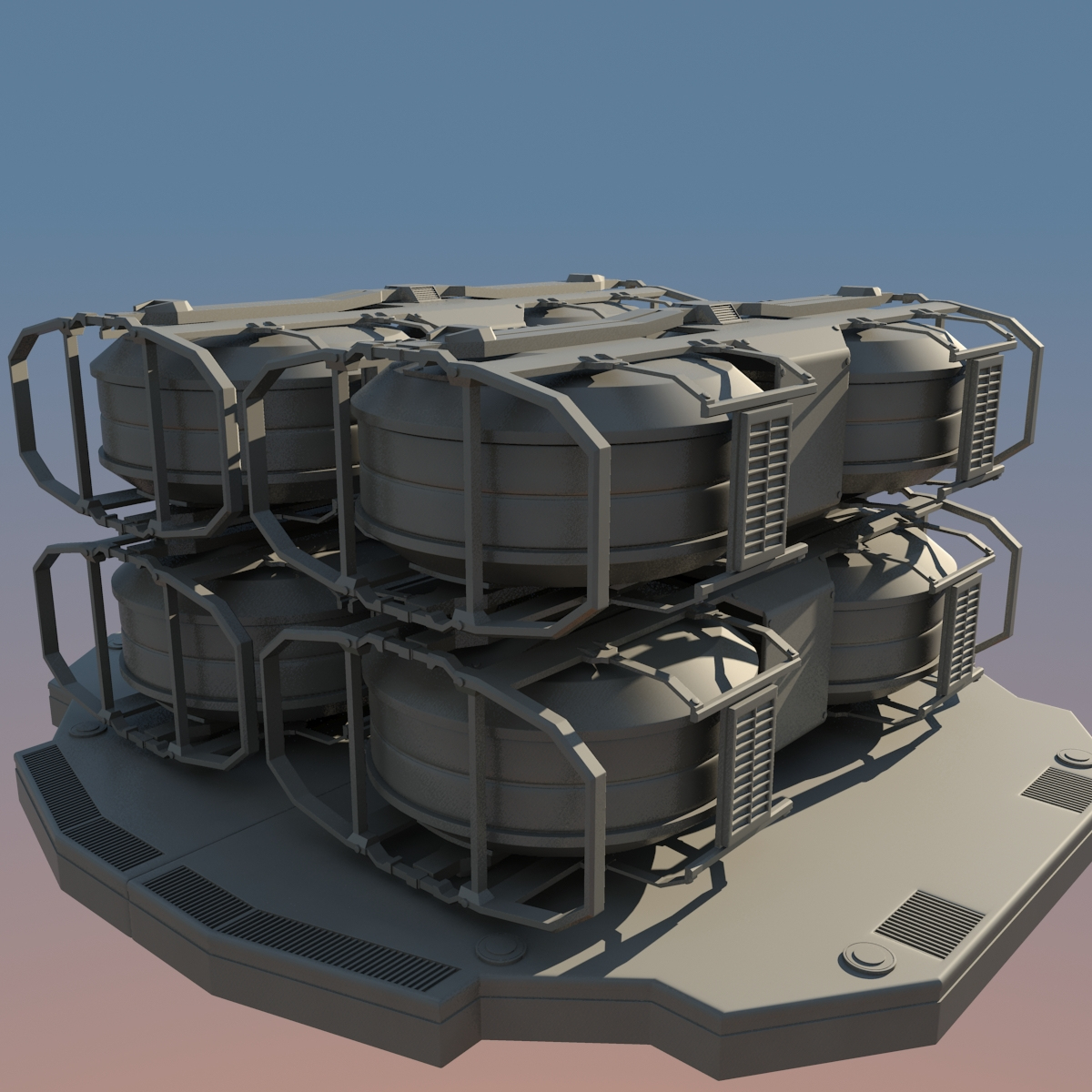 futuristic containers max