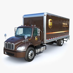 3D UPS Freightliner M2 106 2020 Box truck