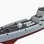 chinese navy destroyer 3d model