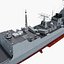 chinese navy destroyer 3d model