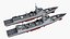 chinese navy destroyer 3d model