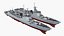 chinese navy destroyer 3d model