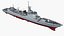 chinese navy destroyer 3d model