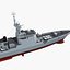 chinese navy destroyer 3d model