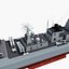 chinese navy destroyer 3d model