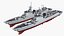 chinese navy destroyer 3d model