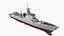 chinese navy destroyer 3d model