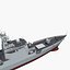 chinese navy destroyer 3d model