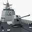 chinese navy destroyer 3d model