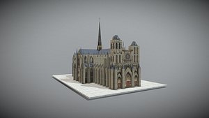 3D model Amiens Cathedral