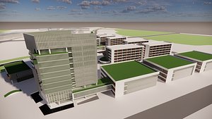 3D Modern City Block -A25