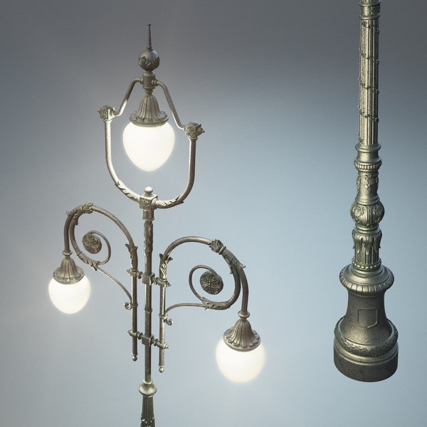 led street light 3d model