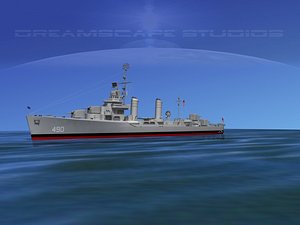 3d anti-aircraft destroyers class gleaves model