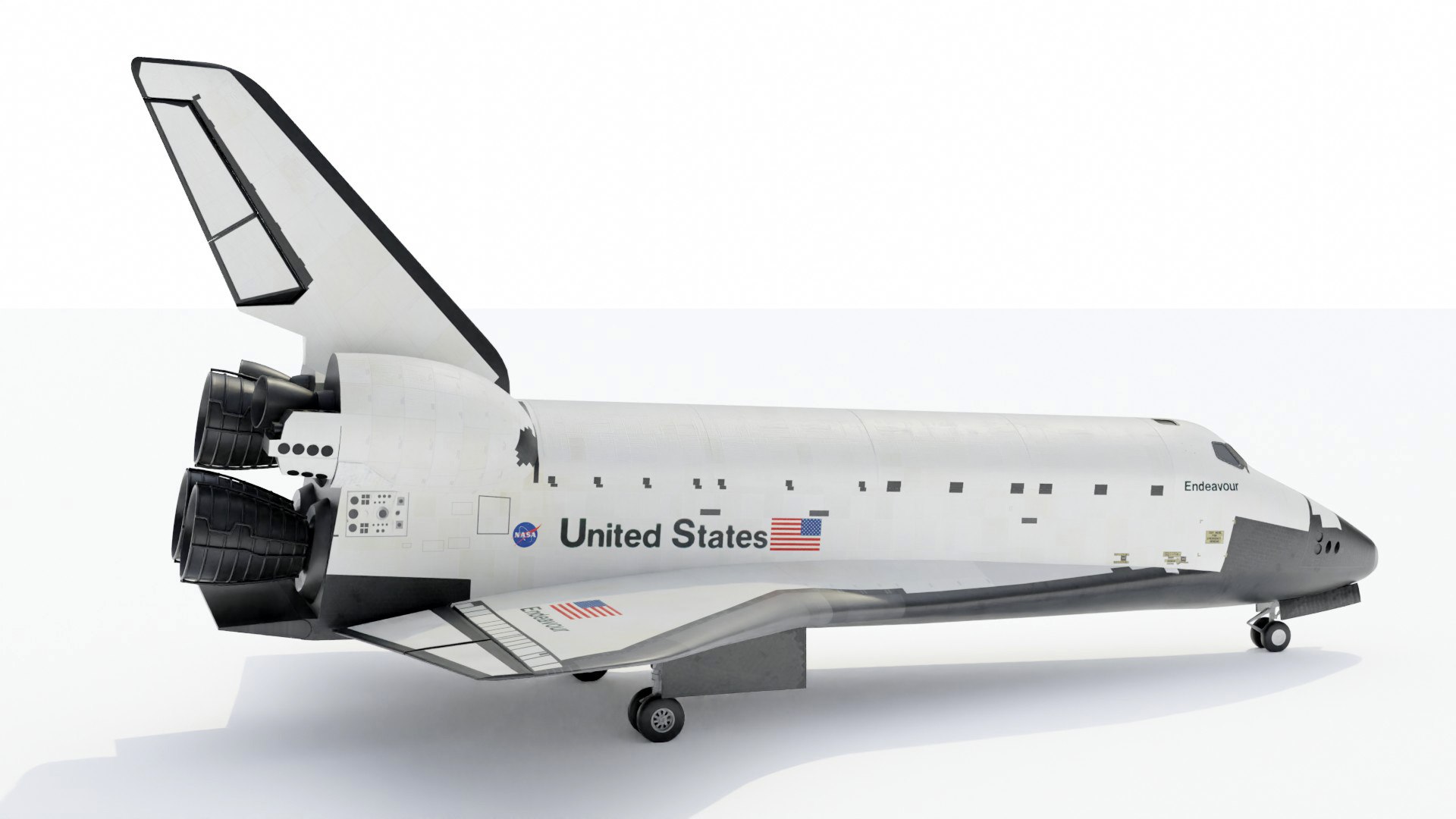 space shuttle delivery spacecraft 3d model