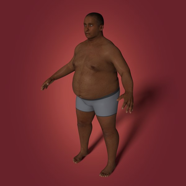 Homem Gordo Realista - Equipado Modelo 3D - TurboSquid 997738