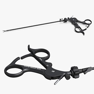 3D model Laparoscopic Surgical Scissors