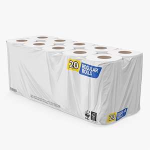 bath tissue 20 rolls 3D model