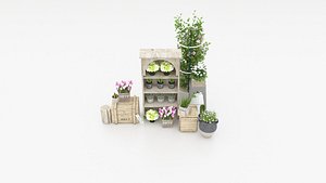 Garden Landscape Planting 3D Model-8
