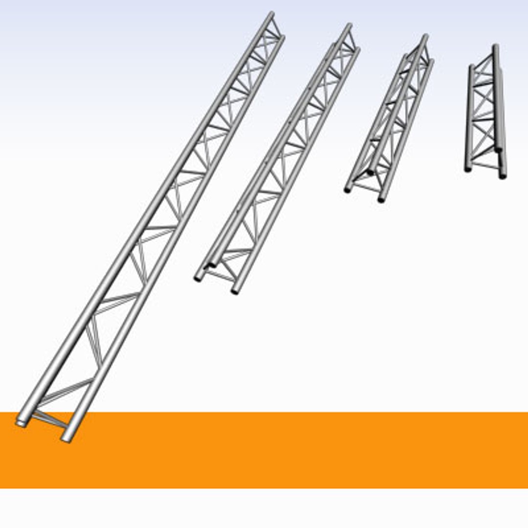 3ds Max Stage Structure 3 Pipes