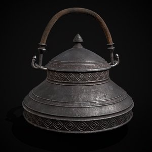 Iron Cooking Pot 3D model