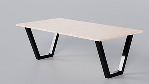 Premium Low Poly Minimal Table 3D Model StemCell verified Zero Cleanup UVs 4K PBR Textures