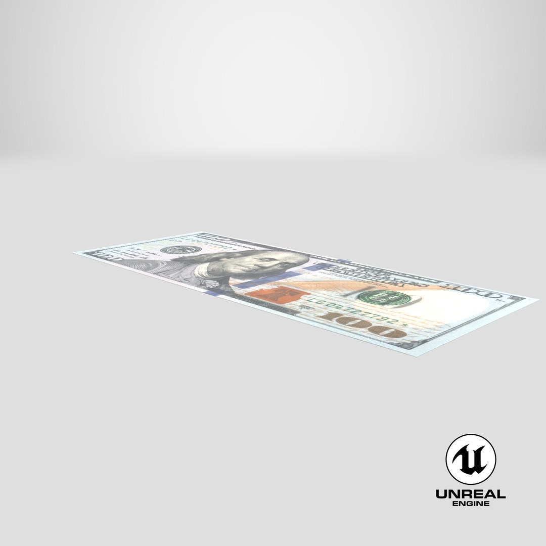 banknotes dollar bill 3D model https://p.turbosquid.com/ts-thumb/PD/U6E5g9/2NpRl47n/stemcell_unreal_render/png/1587404676/1920x1080/fit_q87/44748740266d471fd93780dccb83af380a96cc29/stemcell_unreal_render.jpg