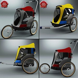Chariot cabriolet top bike trailer