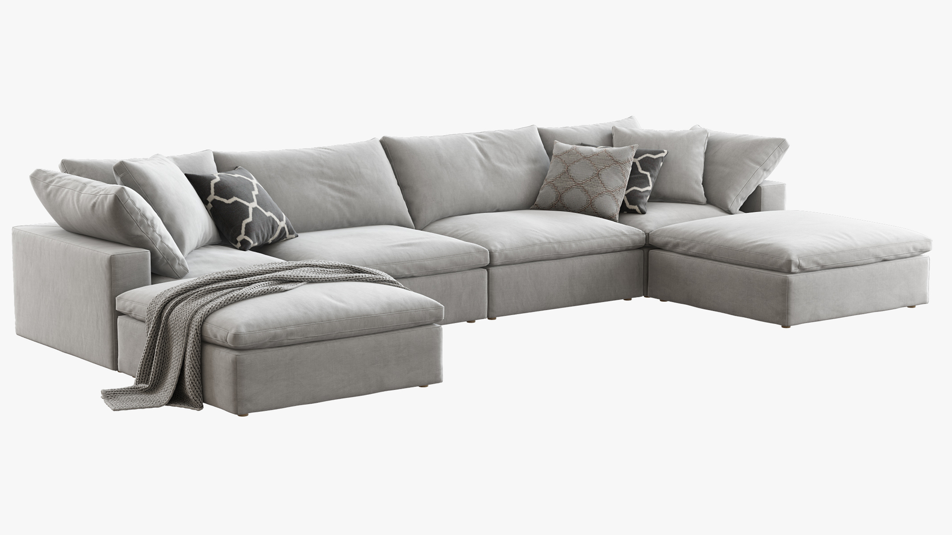 Restoration hardware cloud modular model TurboSquid 1336892