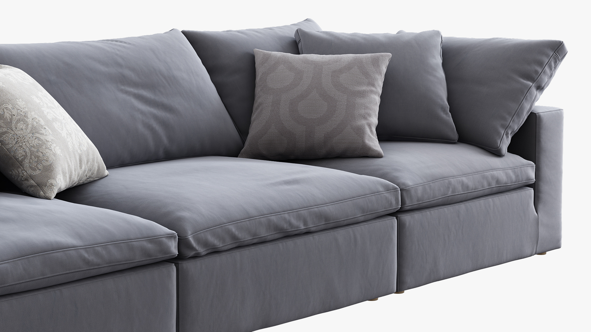 Restoration hardware cloud modular model TurboSquid 1336892