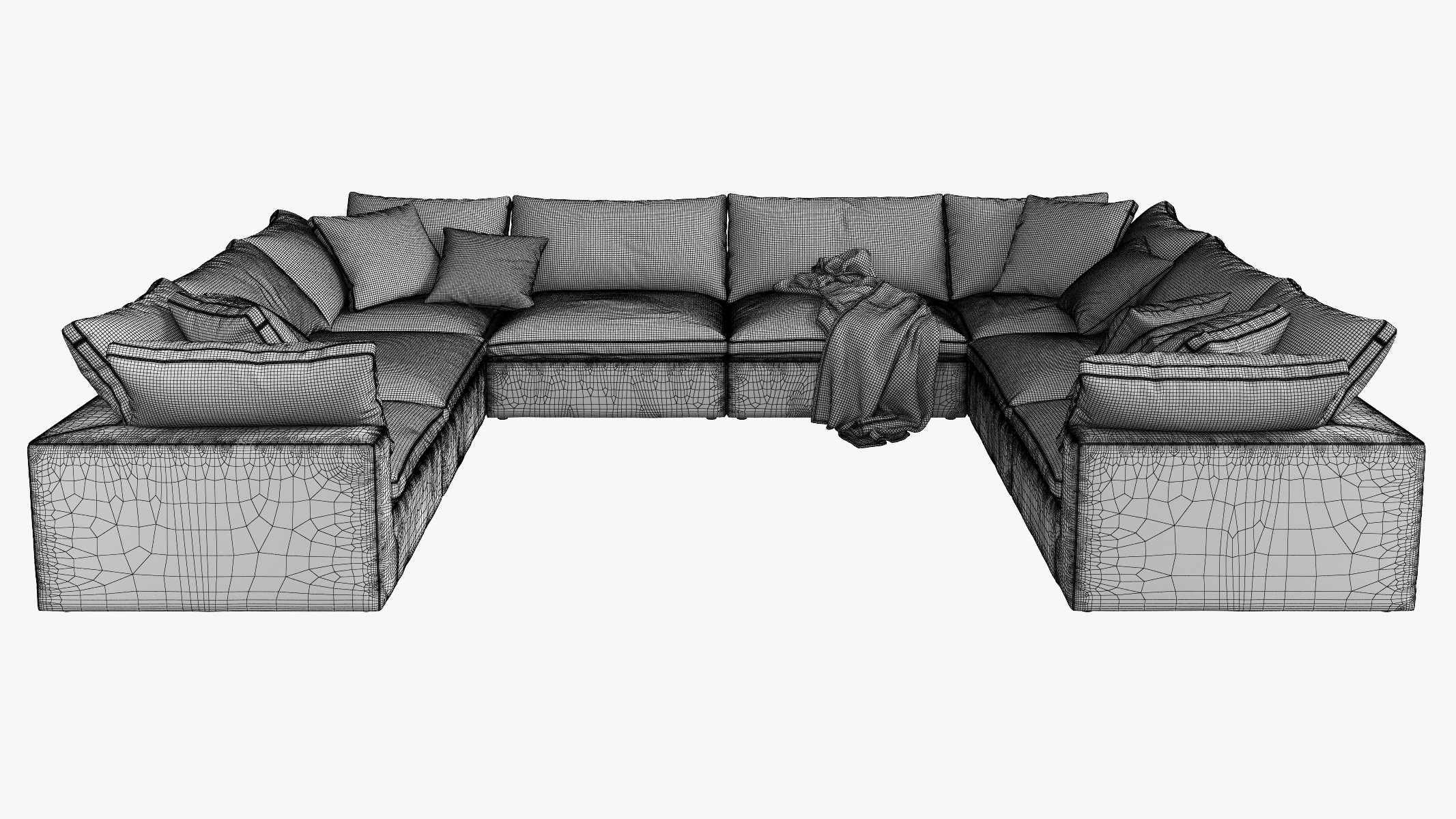 Restoration hardware cloud modular model TurboSquid 1336892