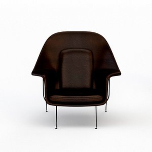 architectural visualization armchair womb chair 3D model