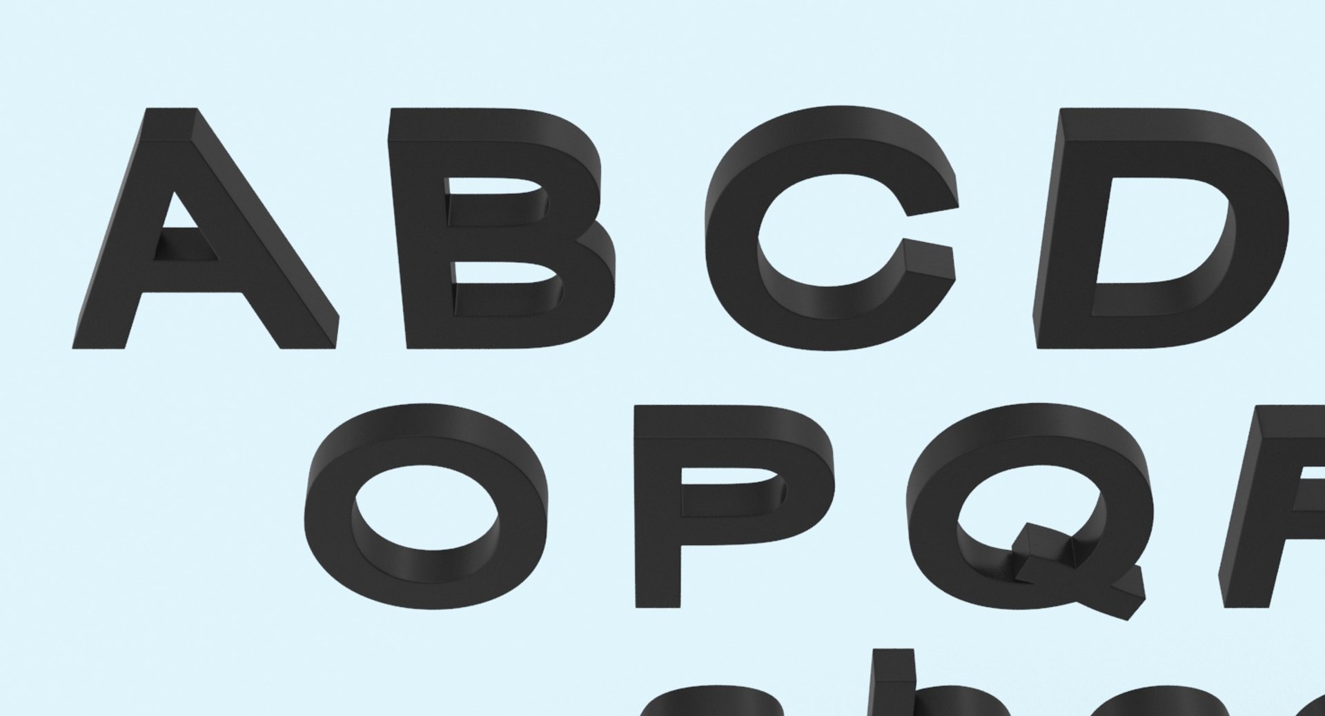 Max Arial Alphabet Letters