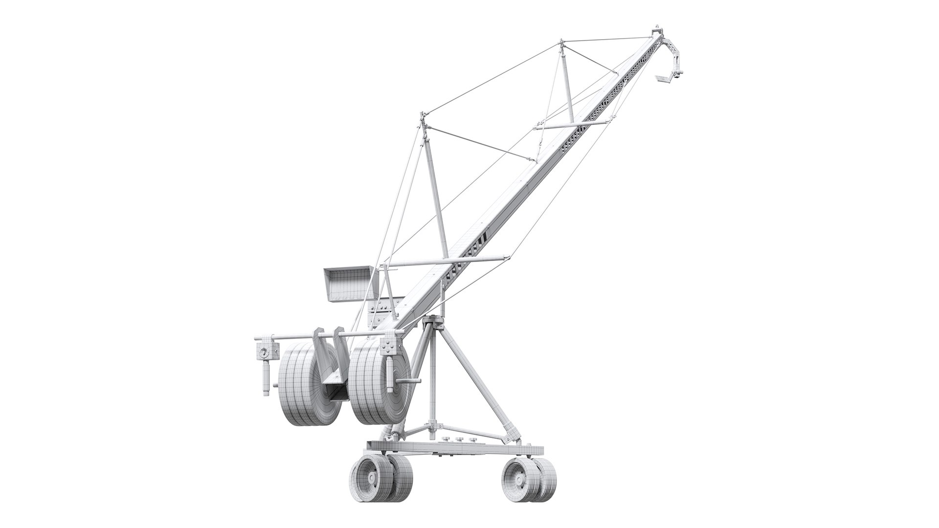 3D Model Cinematic Crane Camera Black TurboSquid 2147872