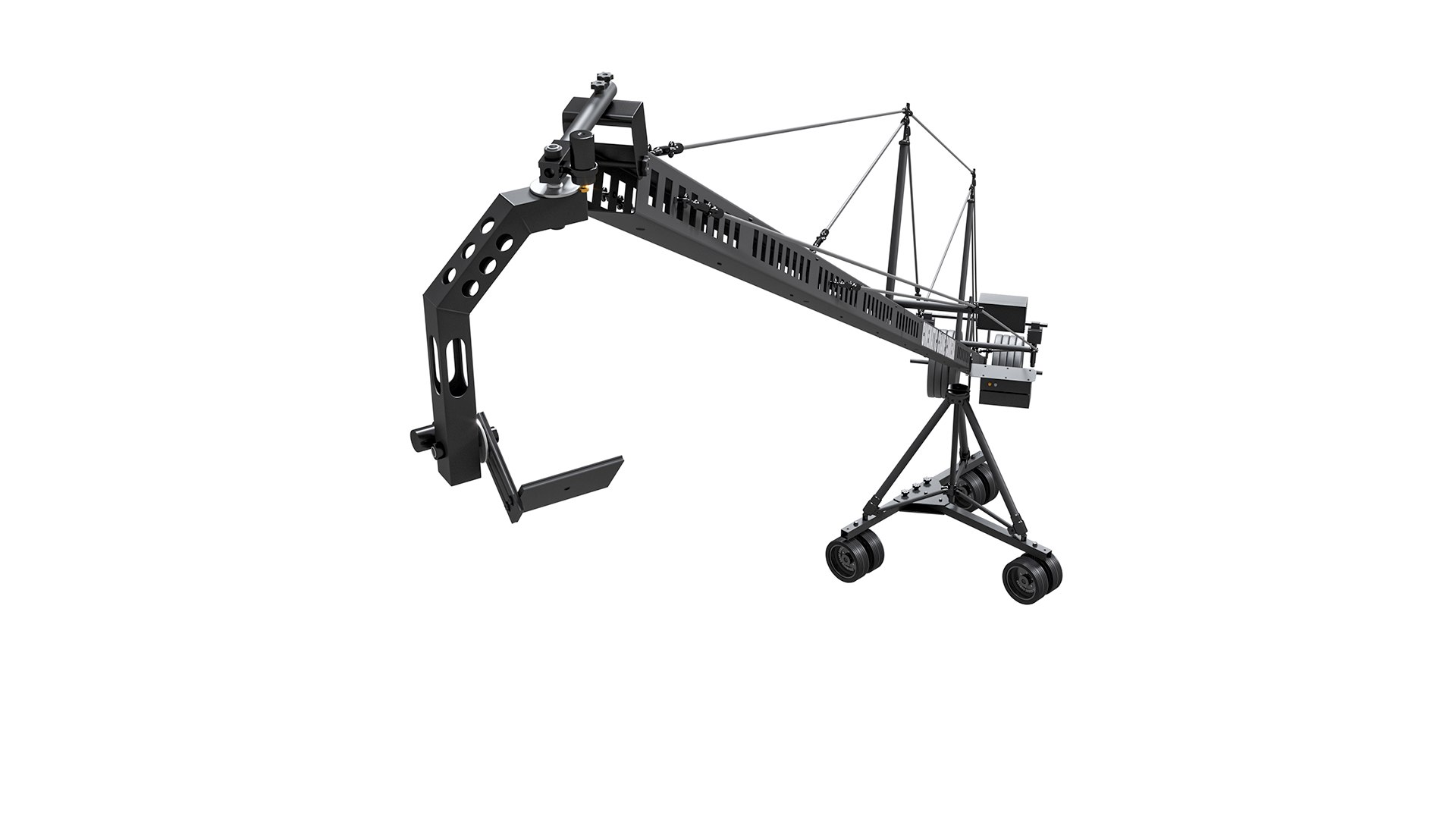 3D Model Cinematic Crane Camera Black TurboSquid 2147872