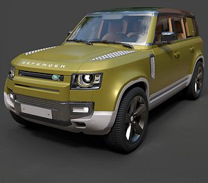 3D Land Rover Defender 90  Compact 4x4 - High-Poly 3D Model model