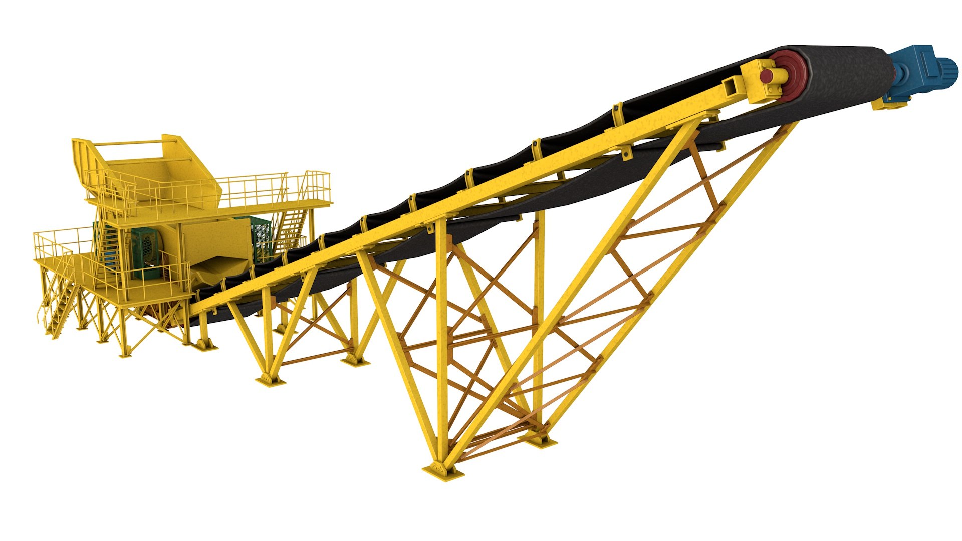 3D Model Stone Crusher Machine - TurboSquid 1849756