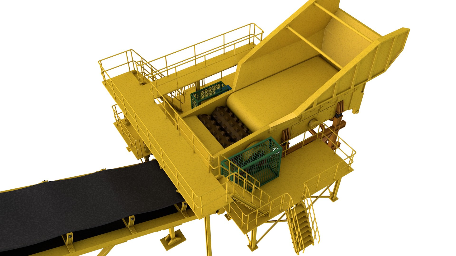 3D Model Stone Crusher Machine - TurboSquid 1849756