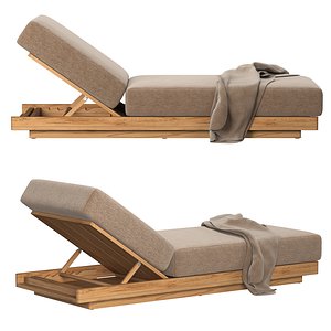 3D model SANTOS TEAK MODULAR OTTOMAN