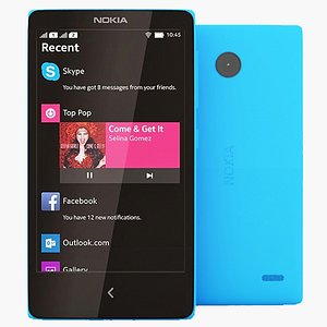 nokia x 3d model