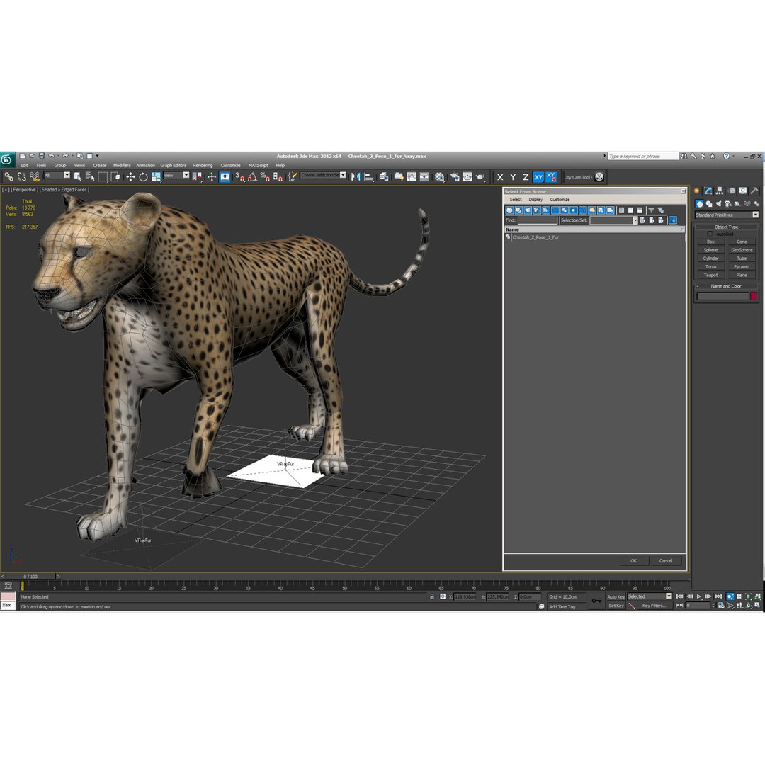 cheetah 2 pose 1 3d model