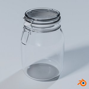 IKEA Korken Glass Jar with lid 3D model