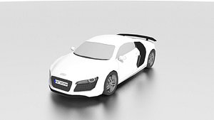 Audi R8 low poly