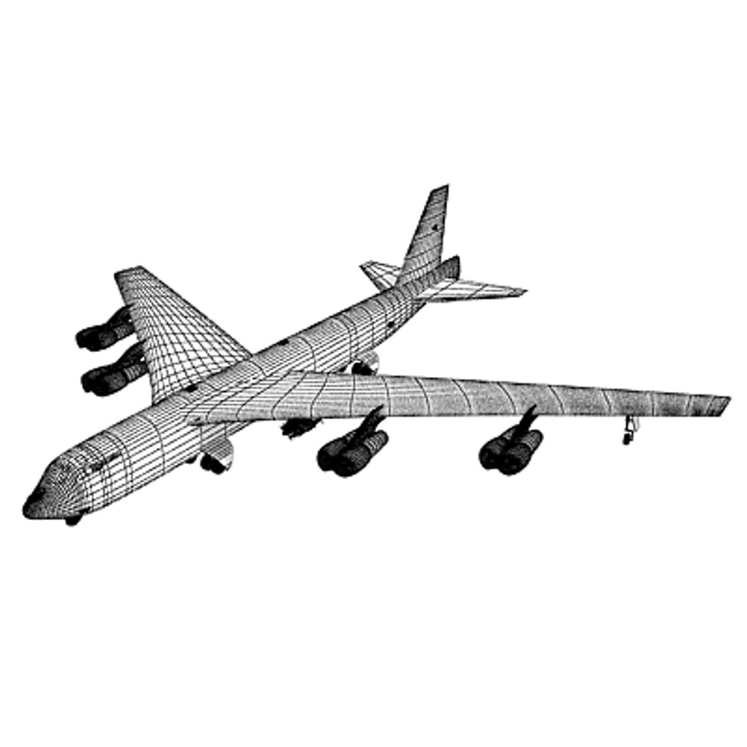 B52 Bomber B 52 3d Model