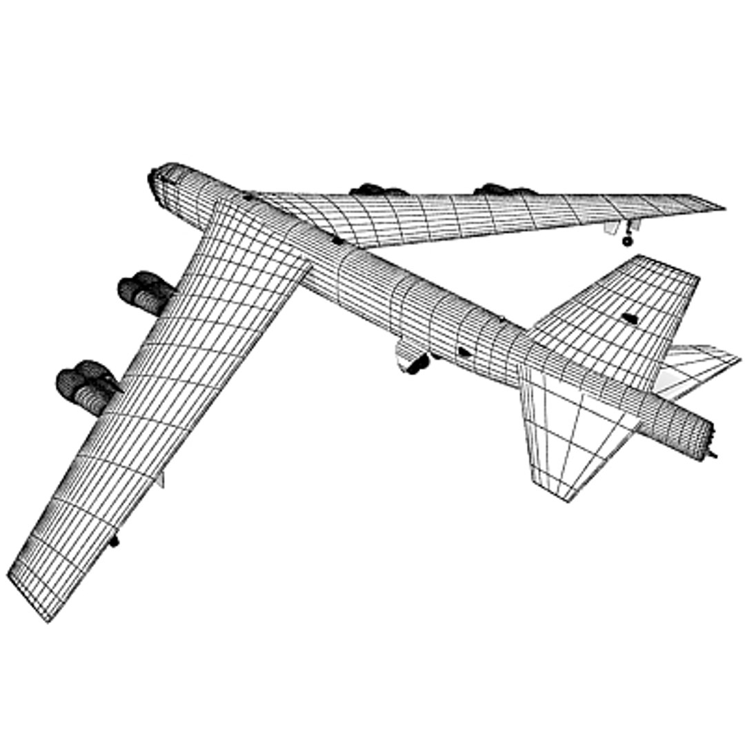 B52 Bomber B 52 3d Model